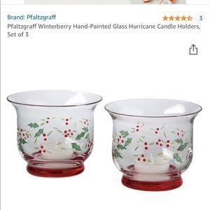 Pfaltzgraff Winterberry Votive Candle Holders